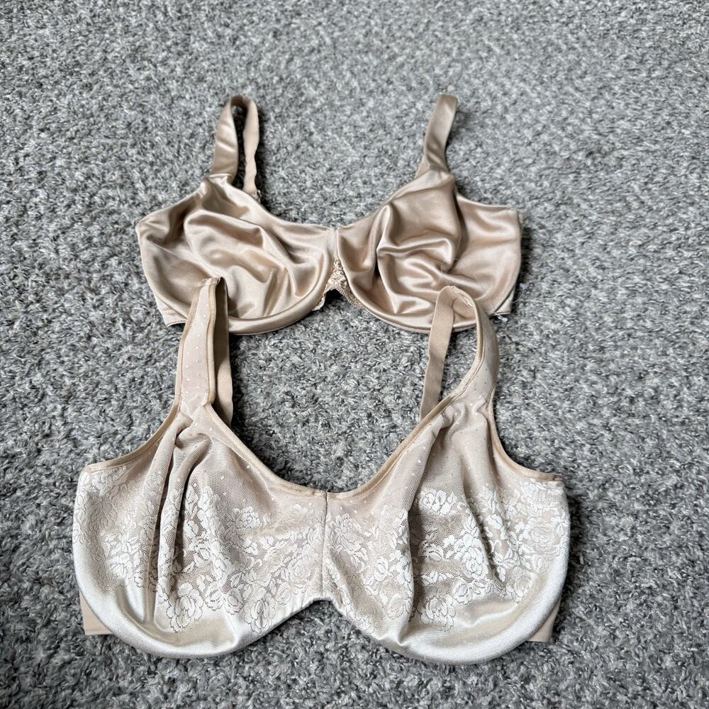 2 Lot Soma Bra 36G Sensuous Sides Minimizer 3 Stunning Support Unlined Beige NEW